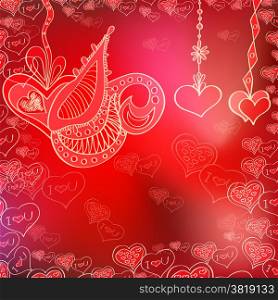Abstract background-Happy Valentine&rsquo;s Day