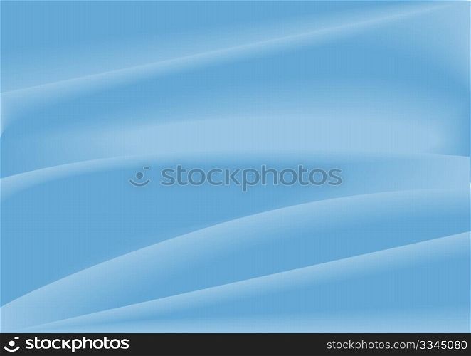 Abstract Background - Illustration of Light Blue Silky Drapery
