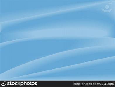 Abstract Background - Illustration of Light Blue Silky Drapery