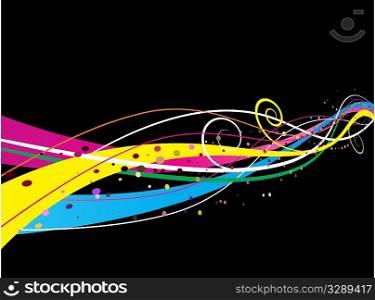 Abstract background in bright colours