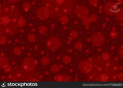 Abstract background in Christmas style with bokeh, shades of red.