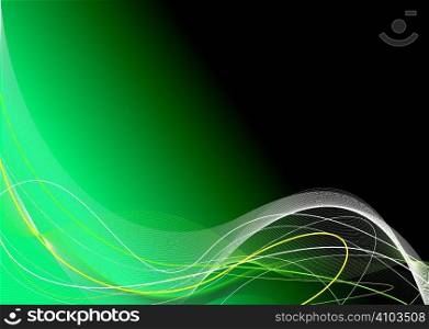 Abstract background in different shades of green with copy space