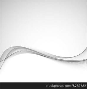 Abstract background in gray color with wavy lines