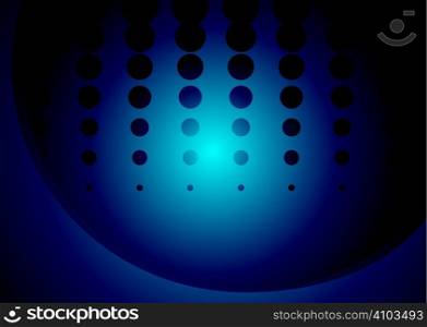 Abstract background in green and jade with halftone dots
