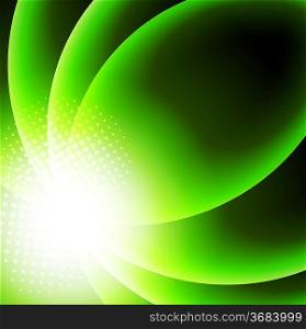 Abstract background in green color
