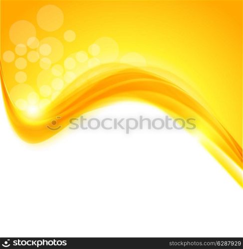 Abstract background in orange colors with glow effect and circles texture