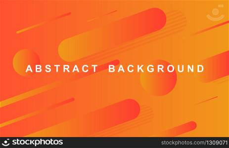 Abstract background in orange. Geometric background with gradient colors. Dynamic shapes composition. Vector EPS 10