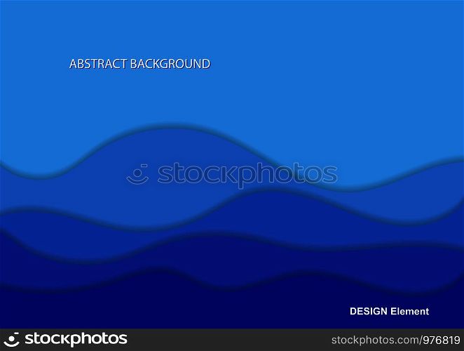 Abstract background in shades of blue for design and decoration of covers, booklets, paper products.