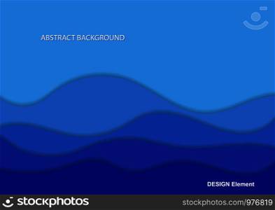 Abstract background in shades of blue for design and decoration of covers, booklets, paper products.