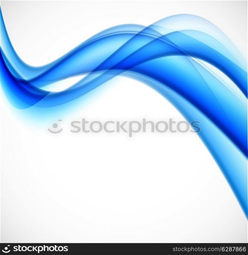 Abstract background in wavy style in blue color