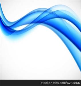 Abstract background in wavy style in blue color