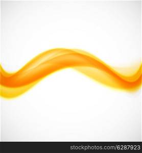 Abstract background in wavy style. Orange vector illustration