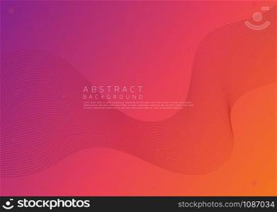 Abstract background line movement flow modern colorful art design. vector illustration