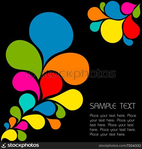 Abstract background made from colorful spatters