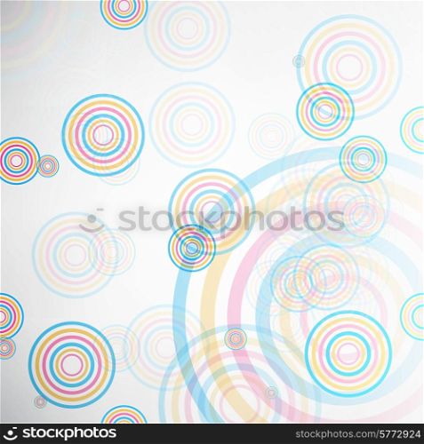 Abstract background made of set of rings