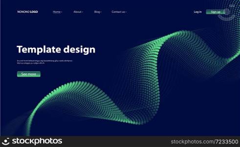 Abstract background modern design. Landing Page. Template for websites or apps.Vector. - Vector