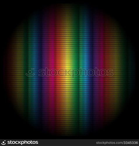 Abstract Background - Multicolor Dots on Black Background