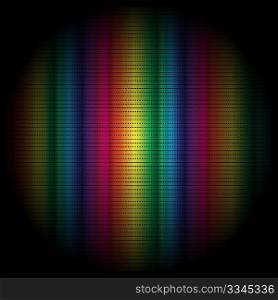 Abstract Background - Multicolor Dots on Black Background