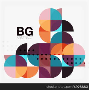 Abstract background of circle elements. Abstract background of circle elements. Vector template background for workflow layout, diagram, number options or web design