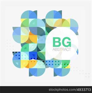 Abstract background of circle elements. Abstract background of circle elements. Vector template background for workflow layout, diagram, number options or web design
