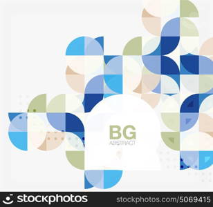 Abstract background of circle elements. Abstract background of circle elements. Vector template background for workflow layout, diagram, number options or web design