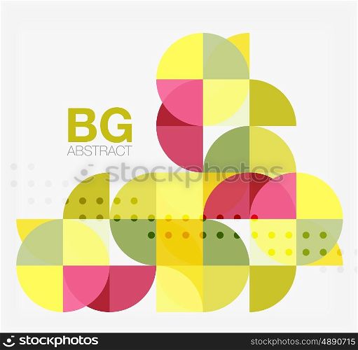 Abstract background of circle elements. Vector template background for workflow layout, diagram, number options or web design