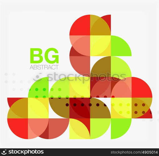 Abstract background of circle elements. Vector template background for workflow layout, diagram, number options or web design