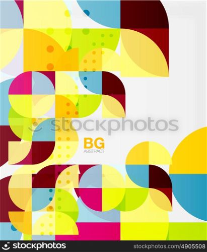 Abstract background of circle elements. Vector template background for workflow layout, diagram, number options or web design