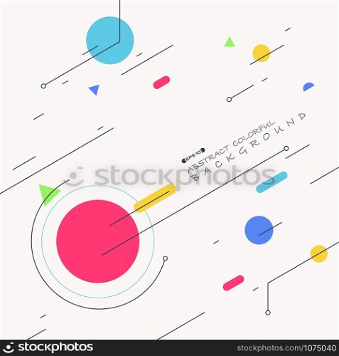 Abstract background of colorful geometric pattern with space, vector eps10