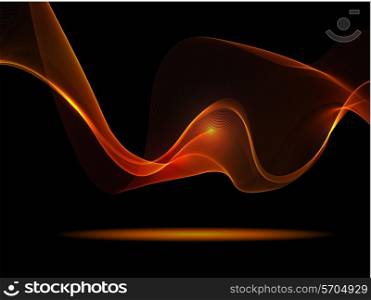 Abstract background of glowing lines