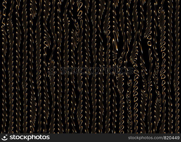 Abstract background of lines of different shapes and configurations in gold shades. Ideal for textiles, packaging, paper printing, simple backgrounds and textures.