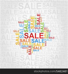 Abstract background of sales. A vector illustration