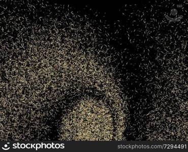 Abstract background, optical illusion of gradient effect. Stipple effect. Rhythmic noise particles. Grain texture. grain texture, vector abstract illustration