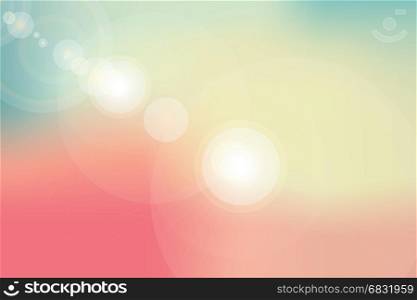 abstract background or nature sky and flare light vector
