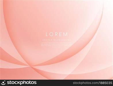 Abstract background pink gradient layer circles curve. You can use for banner, ad, poster, template, business presentation. Vector illustration