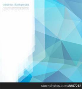 Abstract background polygon blue and card vector image