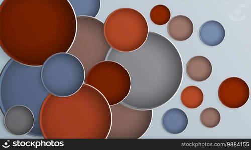 abstract background realistic design circle overlapping. design vector illustration