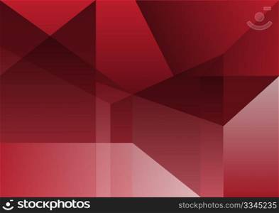 Abstract Background - Red Rectangles on Gradient Background