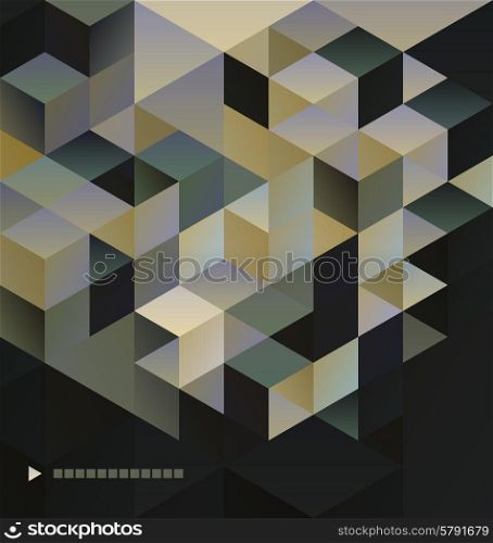 Abstract Background retro brochure or banner. Abstract Background retro geometric mosaic for brochure or banner