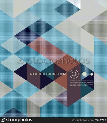 Abstract Background /retro mosaic brochure or banner