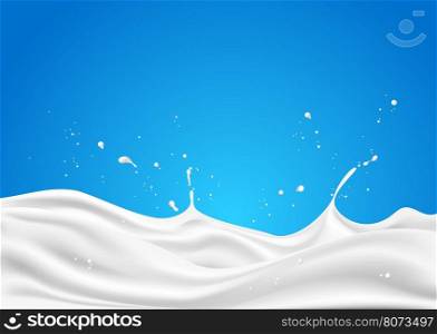 Abstract background ripple milk, illustration design.