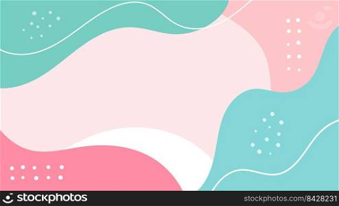 Abstract Background Simple Hand Drawn Minimalist Style with Free Shape and Pastel Colors.