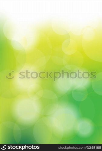 Abstract Background - Spring Blurry Yellow and Green Bokeh