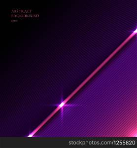 Abstract background striped purple and pink triangle with diagonal line and lighting effect texture space for your text. Vector illustration