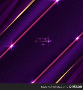 Abstract background striped purple and pink triangle with diagonal line and lighting effect texture space for your text. Luxury style. Vector illustration