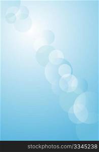 Abstract Background - Sun Rays and Blue Summer Sky