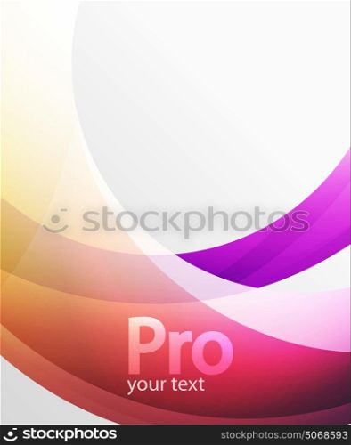 Abstract background, swirl wave line template. Abstract background, swirl wave line template. Vector layout template for your message or presentation wallpaper