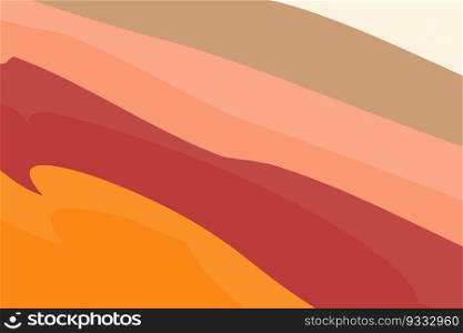 Abstract background texture of wave lines in trendy autumn cozy shades. Autumn season. Vector. EPS