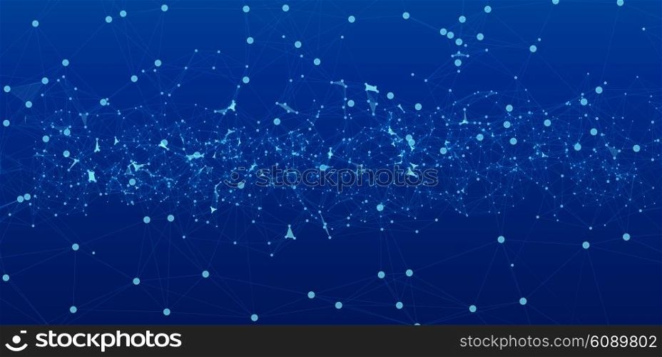 Abstract background vector. Abstract background for design technology and networking science