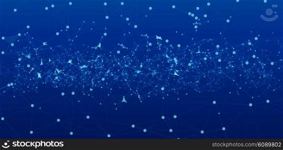 Abstract background vector. Abstract background for design technology and networking science